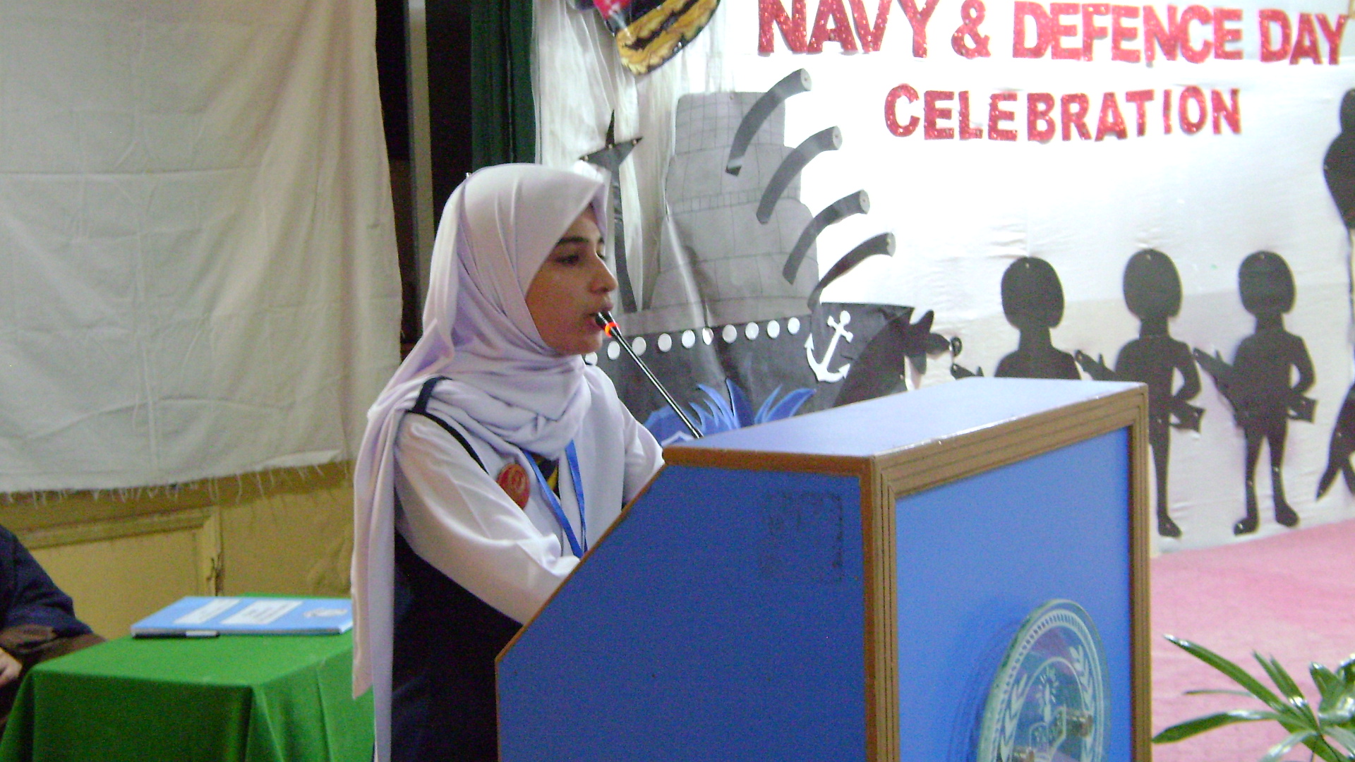 Students and staff at a Bahria College event